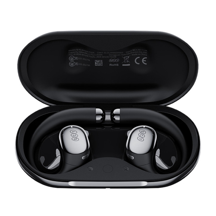 QCY Crossky R70 Cuffie Wireless Open-Ear Bluetooth 6.0 Nero