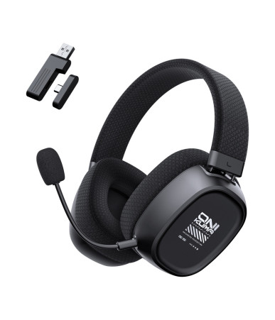 ONIKUMA GT839 Cuffie Gaming Tri-Mode Bluetooth 5.4/2.4GHz/Cablato Nero