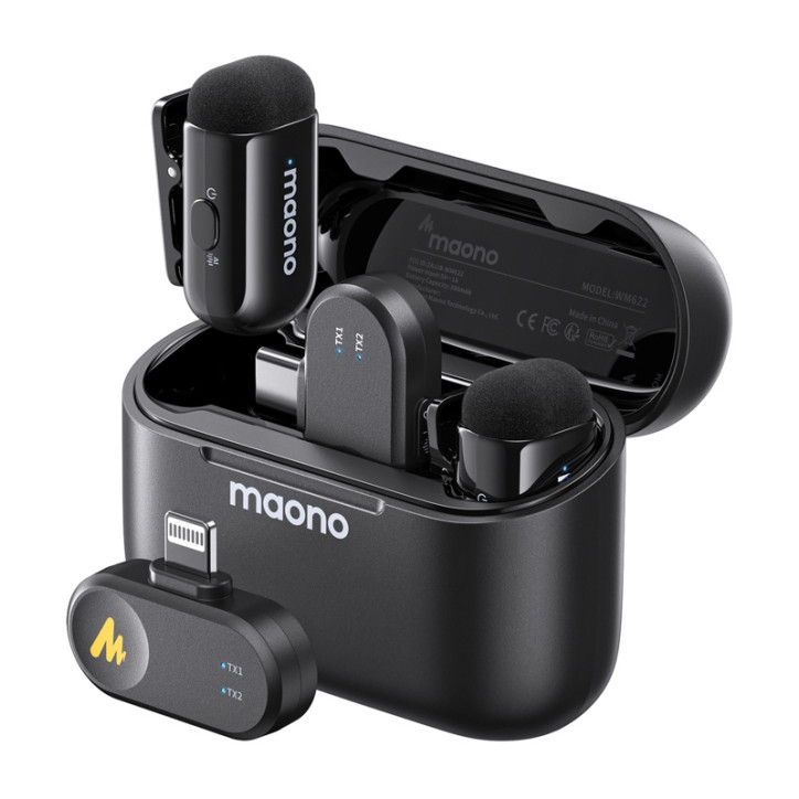 Maono WM622 PBC2 Microfono Lavalier Wireless