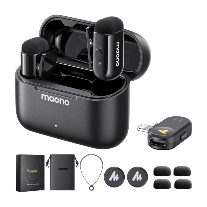 Maono WM622 PB2 Microfono Wireless per iPhone/iPad