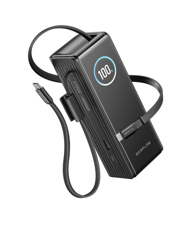EcoFlow RAPID Powerbank 25000mAh, 170W (cable integrati 100W)