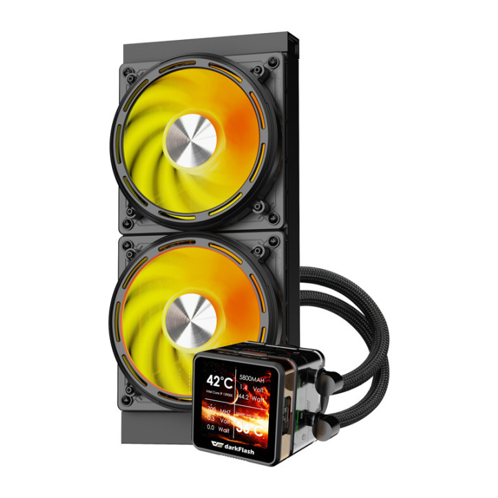 Raffreddamento a liquido CPU DE240 (Nero)