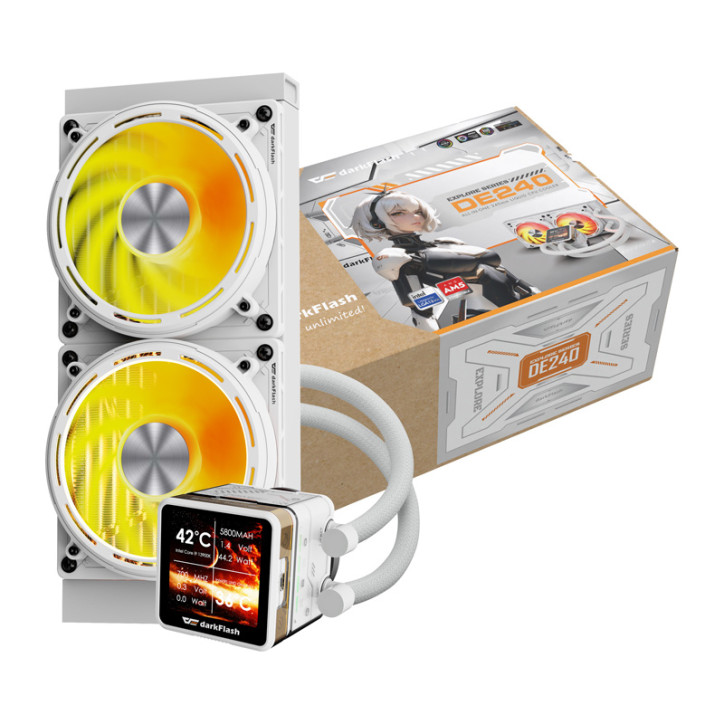 Water cooling per processore DE240 (Bianco)
