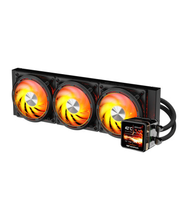 darkFlash DE360 Dissipatore a Liquido 360mm ARGB LCD Nero