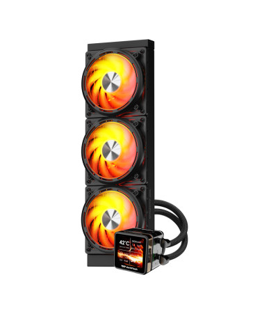 darkFlash DE360 Dissipatore a Liquido 360mm ARGB LCD Nero