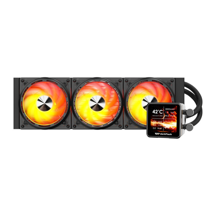 darkFlash DE360 Dissipatore a Liquido 360mm ARGB LCD Nero darkFlash DE360 Dissipatore a Liquido 360mm ARGB LCD Nero