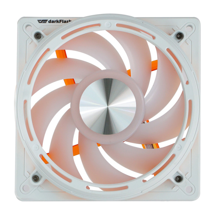 darkFlash DE8 Ventola Raffreddamento 120mm ARGB Bianco