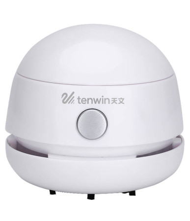 Tenwin 8052-2 Mini Aspirapolvere da Tavolo Ricaricabile Bianco