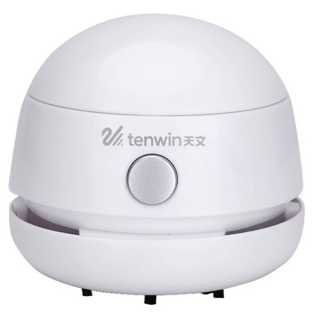 Mini aspirapolvere ricaricabile da scrivania Tenwin 8052-2 Micro USB (Bianco)