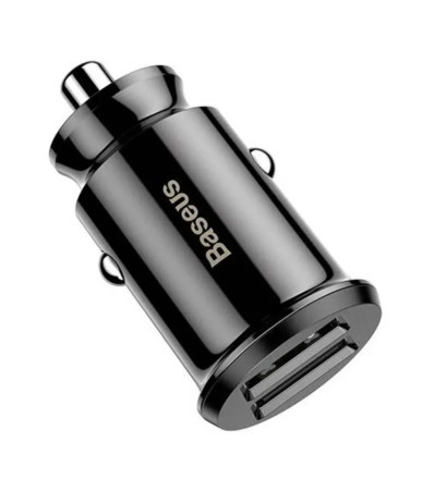 Caricatore Auto Baseus Grain 2x USB 5V 3.1A (Nero)
