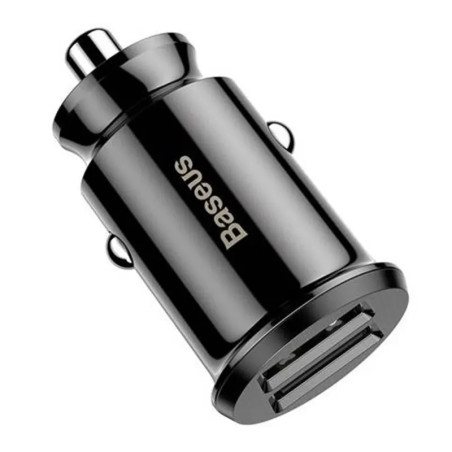 Caricatore Auto Baseus Grain 2x USB 5V 3.1A (Nero)