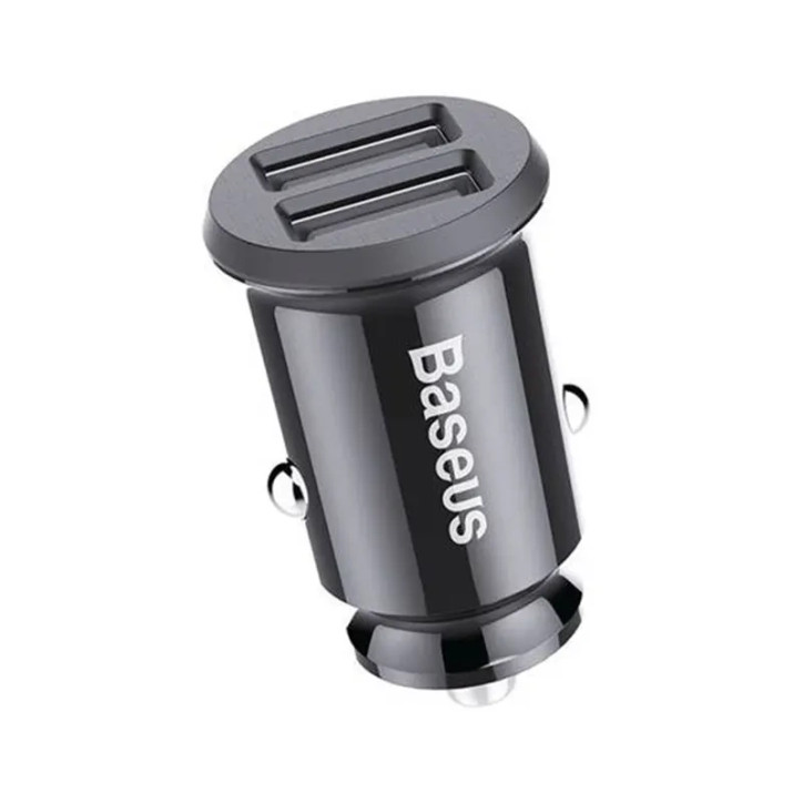 Baseus Grain Car Charger 2x USB 5V 3.1A (black)
