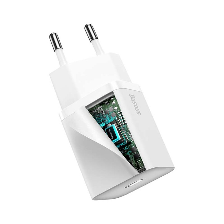 Baseus Super Si Quick Charger 1C 20W Bianco
