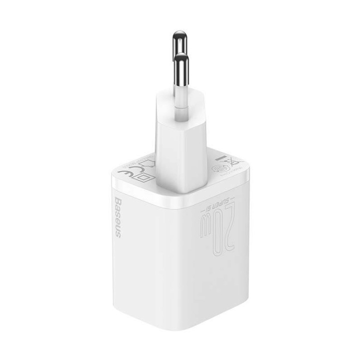 Baseus Super Si Quick Charger 1C 20W Bianco