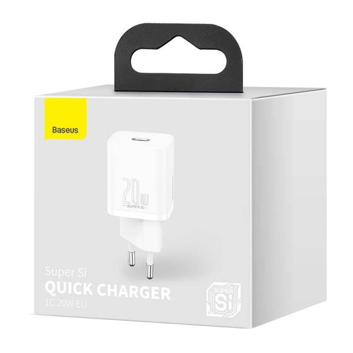 Baseus Super Si Quick Charger 1C 20W Bianco