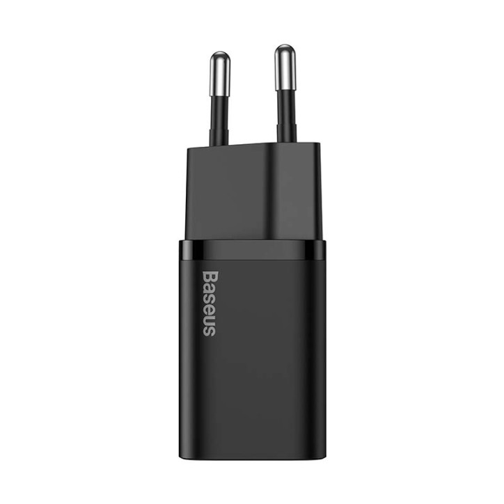 Baseus Super Si Quick Charger 1C 20W con cavo USB-C Lightning 1m Nero