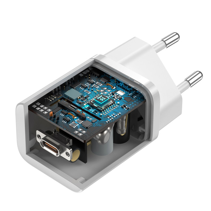 Caricatore Baseus Super Si Quick Charger 1C 25W Bianco