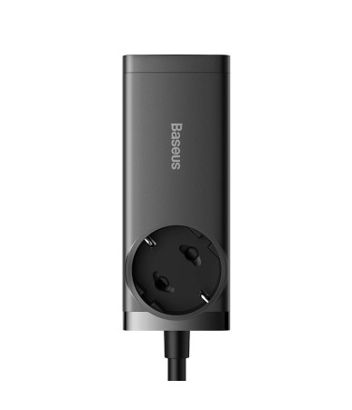 Baseus GaN3 Pro wall charger / powerstrip 2xUSB + 2xUSB-C + AC, 100W (black)