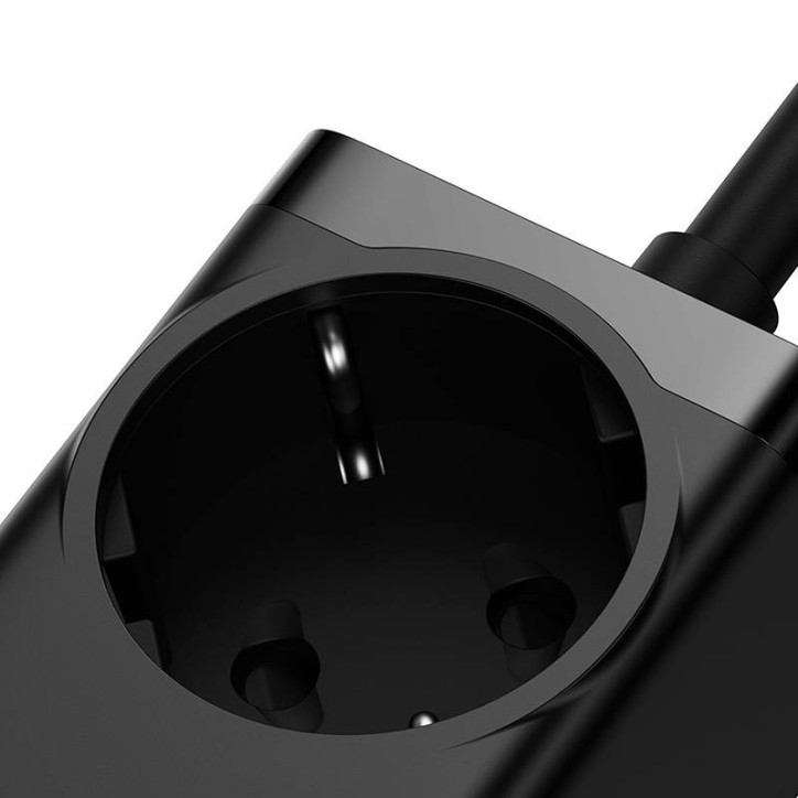 Baseus GaN3 Pro Ciabatta Elettrica 100W 2xUSB-C + 2xUSB-A + AC Nero
