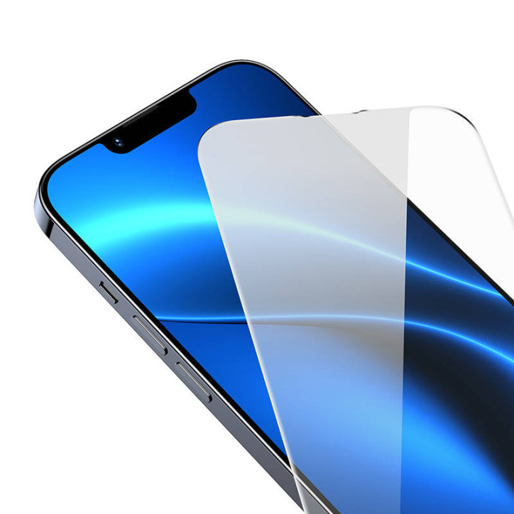 Baseus Crystal Vetro Temperato 2pz per iPhone 14 Plus/13 Pro Max 0.3mm