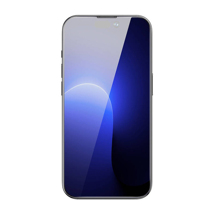 Baseus Pellicola Vetro Temperato Anti-polvere 0.3mm per iPhone 14 Pro (2pz)