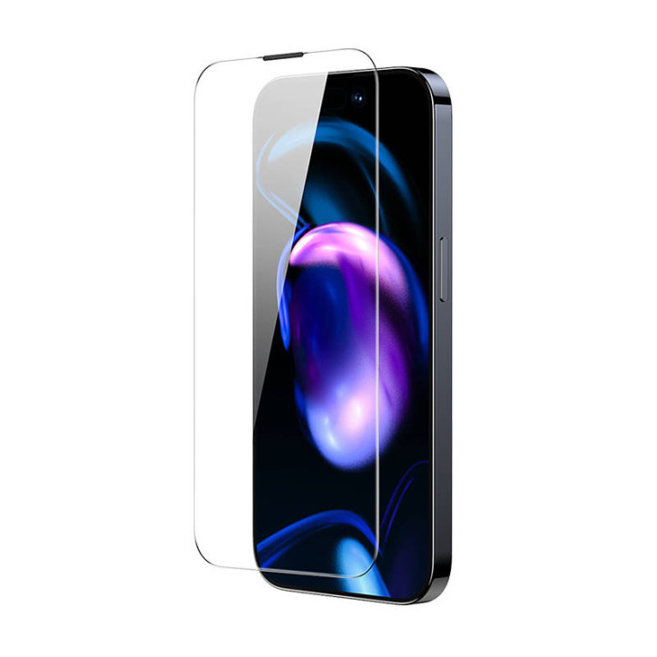 Baseus Pellicola Vetro Temperato Anti-polvere 0.3mm per iPhone 14 Pro Max (2pz)