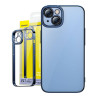 Baseus Glitter Cover Trasparente e Vetro Temperato per iPhone 14 Plus (Blu)