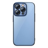 Baseus Glitter Custodia Trasparente e Vetro Temperato per iPhone 14 Pro Blu