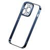 Baseus Glitter Custodia Trasparente e Vetro Temperato per iPhone 14 Pro Blu