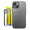 Baseus Glitter Custodia Trasparente e Vetro Temperato per iPhone 14 Plus Nero