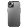 Baseus Glitter Cover Trasparente e Vetro Temperato per iPhone 14 Plus (Nero)