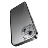 Baseus Glitter Custodia Trasparente e Vetro Temperato per iPhone 14 Plus Nero
