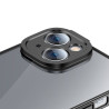 Baseus Glitter Custodia Trasparente e Vetro Temperato per iPhone 14 Plus Nero