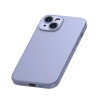 Baseus Liquid Silica Gel Case per iPhone 14 Plus Lavanda con Vetro Temperato e Kit Pulizia
