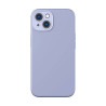 Baseus Liquid Silica Gel Case per iPhone 14 Plus Lavanda con Vetro Temperato e Kit Pulizia