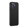 Custodia Magnetica Baseus Synthetic Fiber per iPhone 14 Pro (Nero) + Vetro Temperato + Kit Pulizia