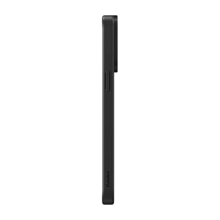 Custodia Magnetica Baseus Synthetic Fiber per iPhone 14 Pro (Nero) + Vetro Temperato + Kit Pulizia