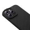 Custodia Magnetica Baseus Synthetic Fiber per iPhone 14 Pro (Nero) + Vetro Temperato + Kit Pulizia