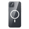 Baseus Magnetic Crystal Clear Cover iPhone 13 con Protezione Schermo in Vetro Temperato e Kit Pulizia Trasparente