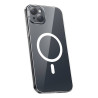 Cover Baseus Magnetic Crystal Clear per iPhone 13 (Trasparente) con proteggi schermo in vetro temperato e kit pulizia