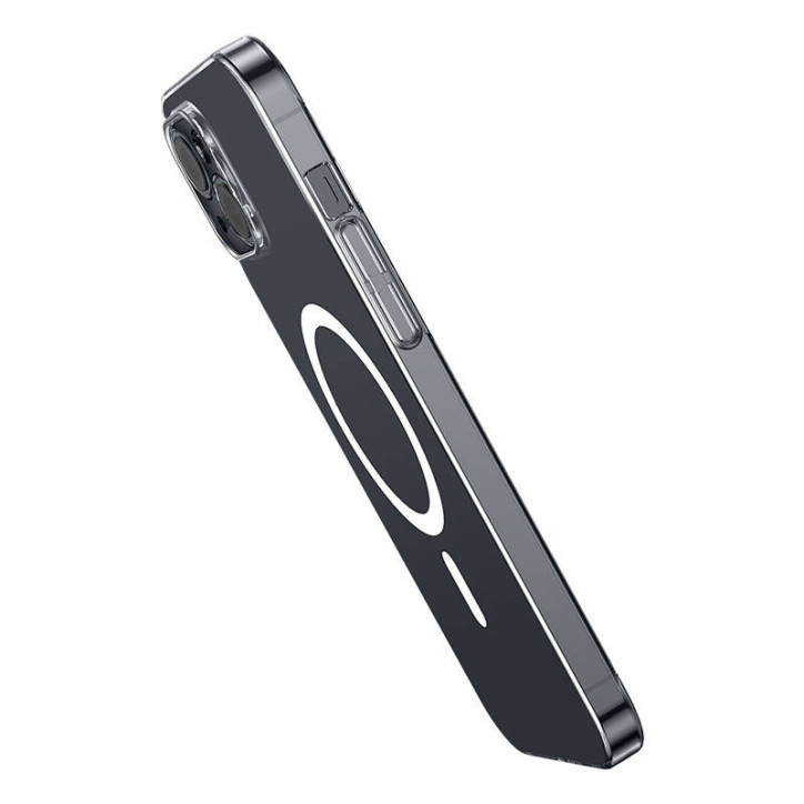 Baseus Magnetic Crystal Clear Cover iPhone 13 con Protezione Schermo in Vetro Temperato e Kit Pulizia Trasparente