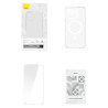Baseus Magnetic Crystal Clear Cover iPhone 13 con Protezione Schermo in Vetro Temperato e Kit Pulizia Trasparente