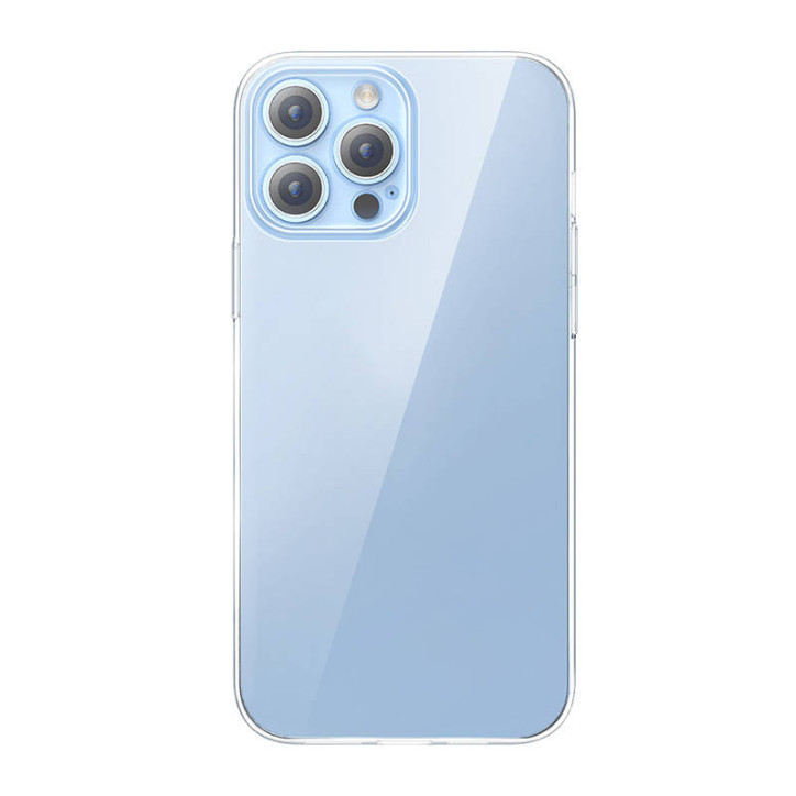 Baseus Set Cover Trasparente e Vetro Temperato Corning per iPhone 13 Pro