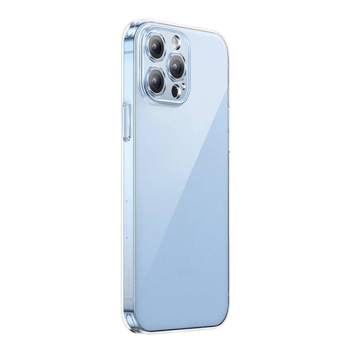Baseus Set Cover Trasparente e Vetro Temperato Corning per iPhone 13 Pro