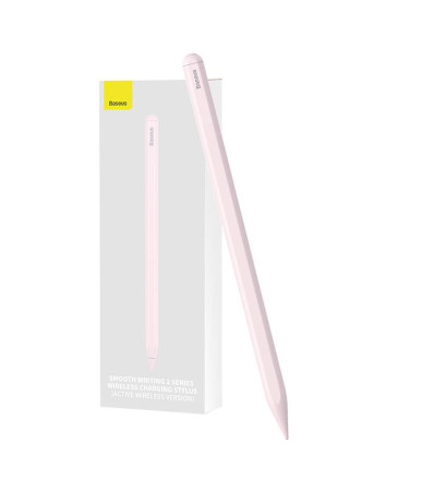 Wireless charging stylus for phone / tablet Baseus Smooth Writing (pink)