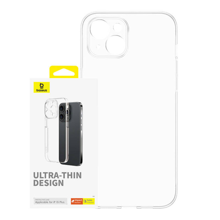 Baseus OS-Lucent Series Cover Trasparente per iPhone 15 Plus