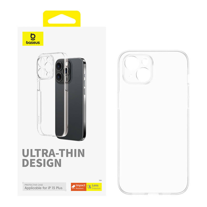 Custodia per iPhone 15 Plus Baseus OS-Lucent Series (Trasparente)