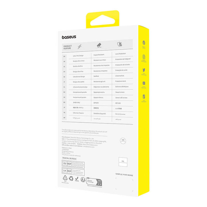 Custodia per iPhone 15 Plus Baseus OS-Lucent Series (Trasparente)