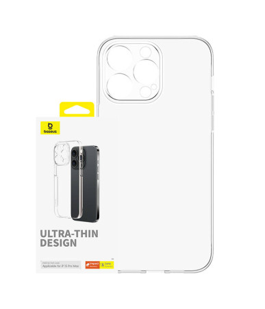 Phone Case for iPhone 15 ProMax Baseus OS-Lucent Series (Clear)