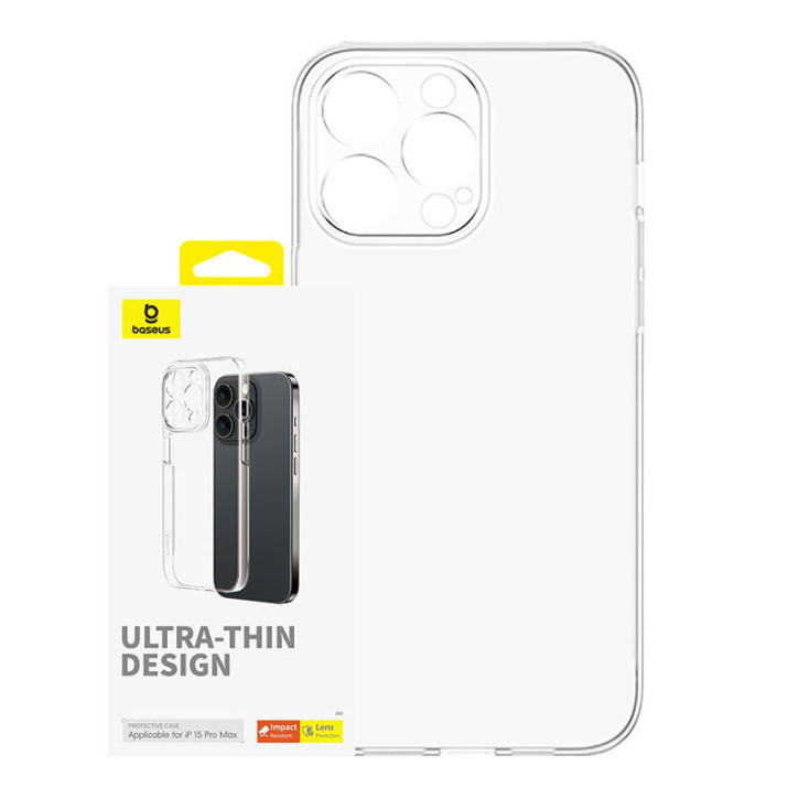 Cover Baseus OS-Lucent Series per iPhone 15 Pro Max (Trasparente)